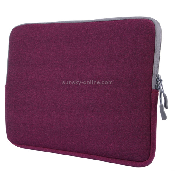 For Macbook Pro 13.3 inch Laptop Bag Soft Portable Package Pouch (Purple)