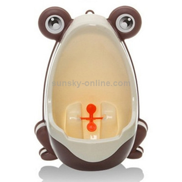 Cartoon Frog Shape Kids Wall-Mounted Potty Toilet(Brown)