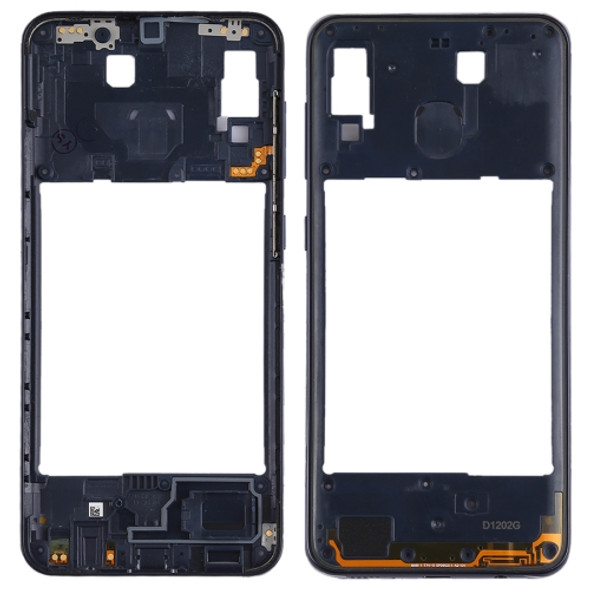 Middle Frame Bezel Plate for Galaxy A20(Black)