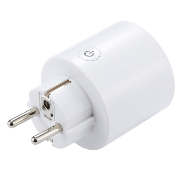 JH-G01E 16A 2.4GHz WiFi Control Smart Home Power Socket Works with Alexa  & Google Home, Support LED Indicator, AC 100-240V, EU Plug(White)