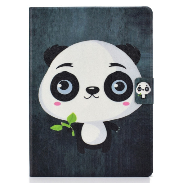 Colored Drawing Universal Voltage Craft Cloth TPU Protective Case, with Holder & Sleep / Wake-up Function & Card Slots & Anti-slip Strip for iPad Pro 11 inch (2018)(Panda)