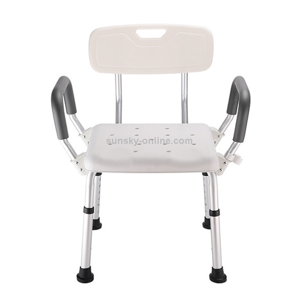 Aluminum Alloy Bath Chair with Backrest for Elderly / Pregnant Woman