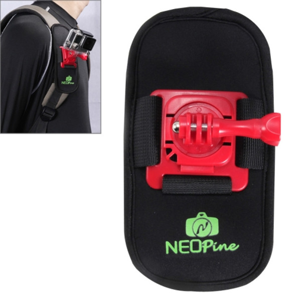 NEOPine Fashionable 360 Degree Rotation Diving Material Camera Belt / Shoulder Harness for GoPro HERO4 /3+ /3 /2 /1, Xiaomi Yi, SJCAM SJ6000 / SJ5000 / SJ5000 WIFI / SJ4000 Sport Camera(Red)