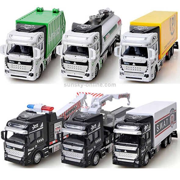 2 PCS Simulation Toy Car 1:48 Alloy Engineering Vehicle Children Toy Random Delivery