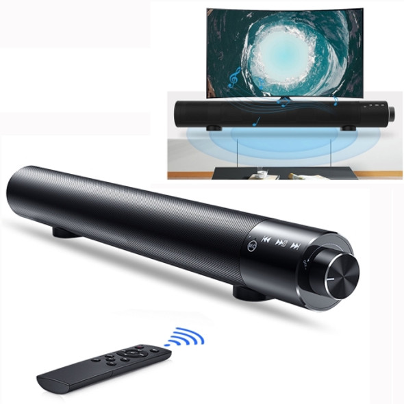 SOUND BAR X6 Bluetooth 4.2 Cylinder Metal Bluetooth Speaker (Black)