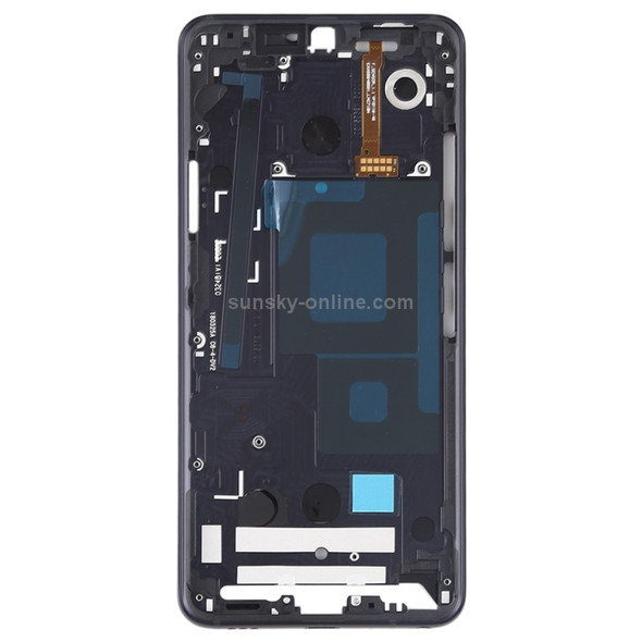 Front Housing LCD Frame Bezel Plate for LG G7 ThinQ / G710 (Black)