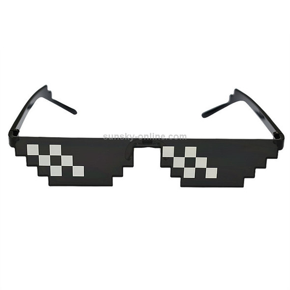 2 PCS Retro Mosaic Individual Sunglasses Eyeglasses(B)