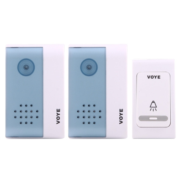 VOYE V004B2 Wireless Smart Music Home Doorbell with Dual Receiver, Remote Control Distance: 120m (Open Air)