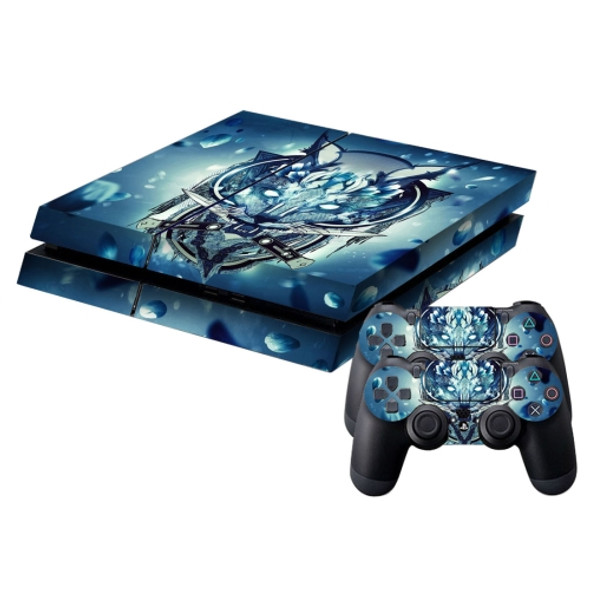 Wolf Pattern Protective Skin Sticker Cover Skin Sticker for PS4 Game Console
