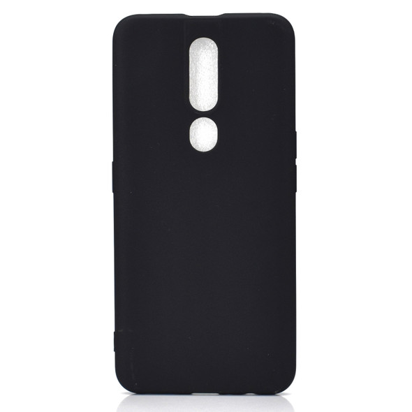 For OPPO F11 Pro Candy Color TPU Case(Black)