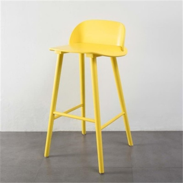 Nordic Modern Minimalist Fashion Wrought Iron High Bar Table and Chairs(Yellow)