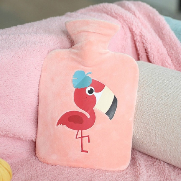 500ml Water Injection Hot Water Bottle Creative Mini PVC Irrigation Water Heating Bag(Pink)