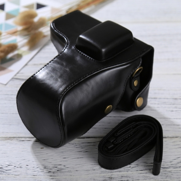 Full Body Camera PU Leather Case Bag with Strap for Samsung NX300(Black)