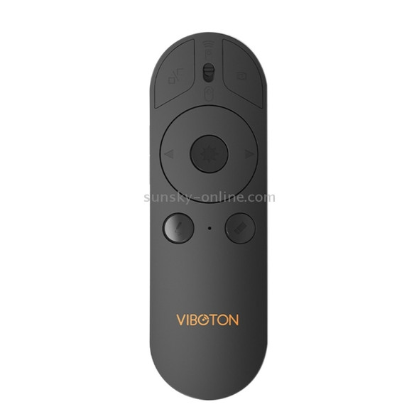 VIBOTON VMP07 2.4GHz Multimedia Presentation Remote PowerPoint Clicker Wireless Presenter Handheld Controller Flip Pen, Control Distance: 15m(Black)