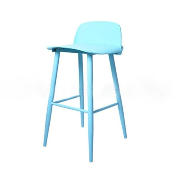 Nordic Modern Minimalist Fashion Wrought Iron High Bar Table and Chairs(Blue)