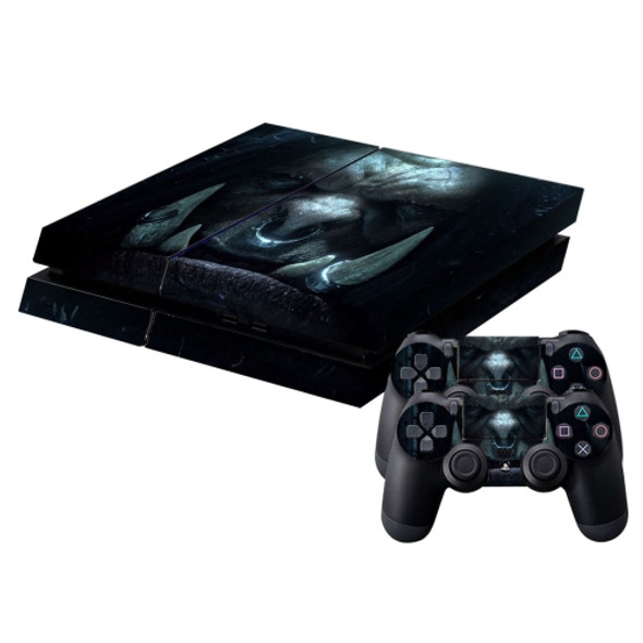 Monster Pattern Protective Skin Sticker Cover Skin Sticker for PS4 Game Console
