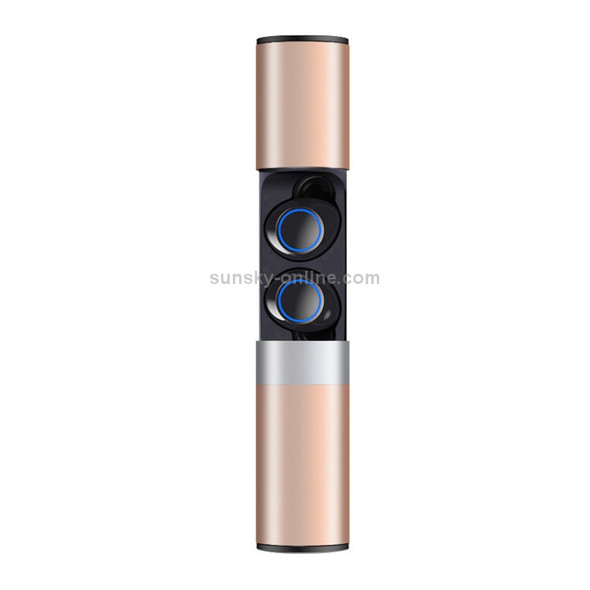 Drawer Type S2 Ear-in TWS Bluetooth V5.0 Wireless Earphones (Gold)