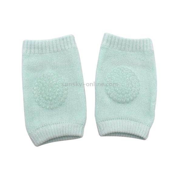 One Pair Anti-slip Children Baby Crawling Walking Knee Guard Elbow Guard Protecting Pads(Green)