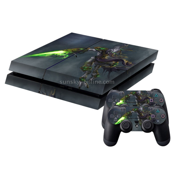 Dragon Pattern Protective Skin Sticker Cover Skin Sticker for PS4 Game Console