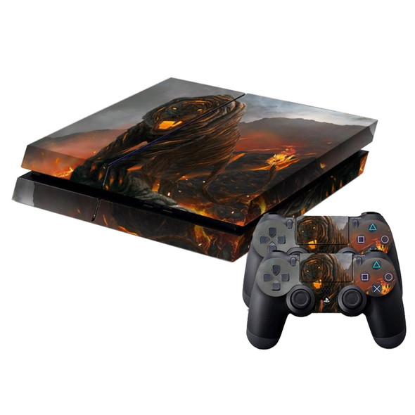 Tiger Pattern Protective Skin Sticker Cover Skin Sticker for PS4 Game Console