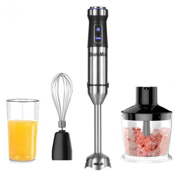 3 in 1 Hand-held Blender Juicer Cooking Stick Meat Grinder 220-240V EU Plug(Black)