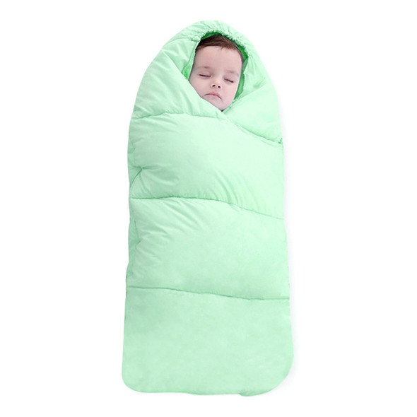 Baby Sleeping Bag Thickened Warm Newborn Quilt, Size:80cm, for 0-1 Years Old (Green)