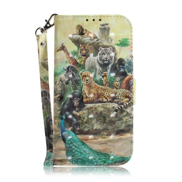 Animals Pattern 3D Coloured Drawing Horizontal Flip Leather Case for Huawei P30 Pro, with Holder & Card Slots & Wallet