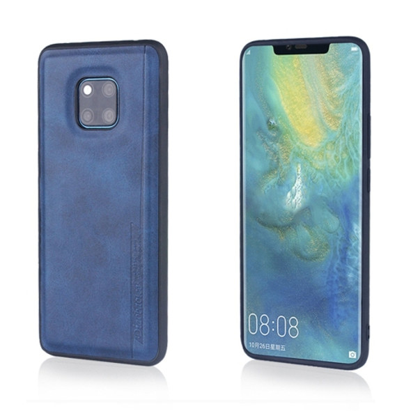 For Huawei Mate 20 Pro Diaobaolee Shockproof PU + TPU Protective Case(Blue)