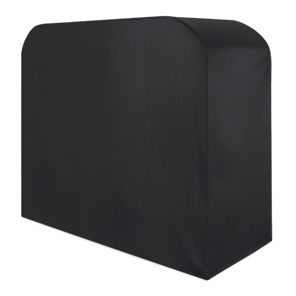 Anti-UV Waterproof Dust-proof 210D Oxford Cloth Folding BBQ Protective Cover Outdoor Gas Charcoal Electric Barbeque Grill Cover, Size: 145*61*117cm(Black)