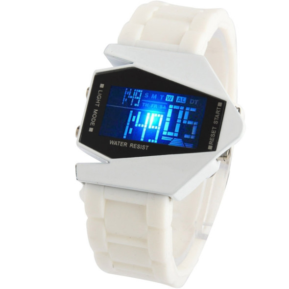 Fashion LED Digital Watch with Special Design Case(White)