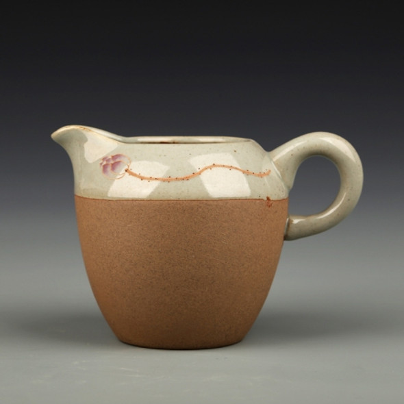 Household Ceramic Fair Mug Tea Separator Kung Fu Teaware Set(Lotus Rough Pottery)