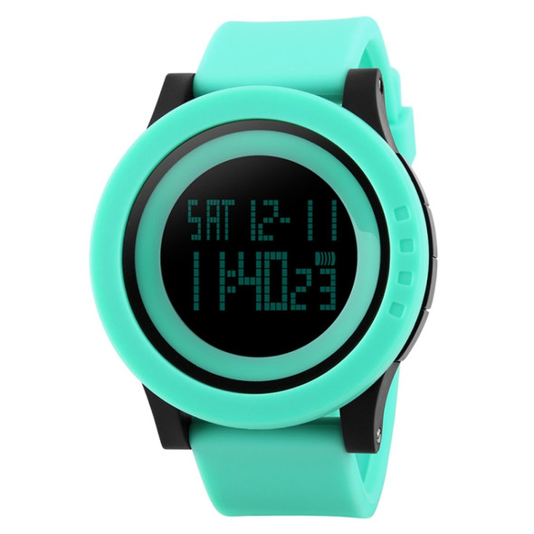 SKMEI 1142 Multifunctional Men Outdoor Sports Noctilucent Waterproof Silica Gel Digital Watch (Green)