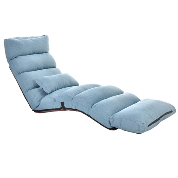 C1 Lazy Couch Tatami Foldable Single Recliner Bay Window Creative Leisure Floor Chair, Size:205x56x20cm (Lake Blue)