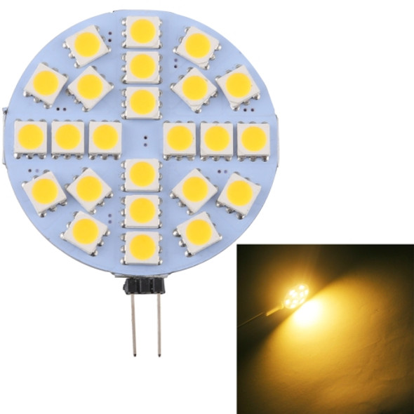G4 24 LEDs SMD 5050 288LM 2800-3200K Stepless Dimming Energy Saving Light Pin Base Lamp Bulb, DC 12V (Warm White)