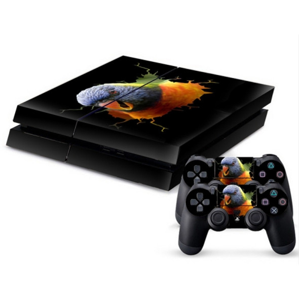 3D Bird Pattern Protective Skin Sticker Cover Skin Sticker for PS4 Game Console