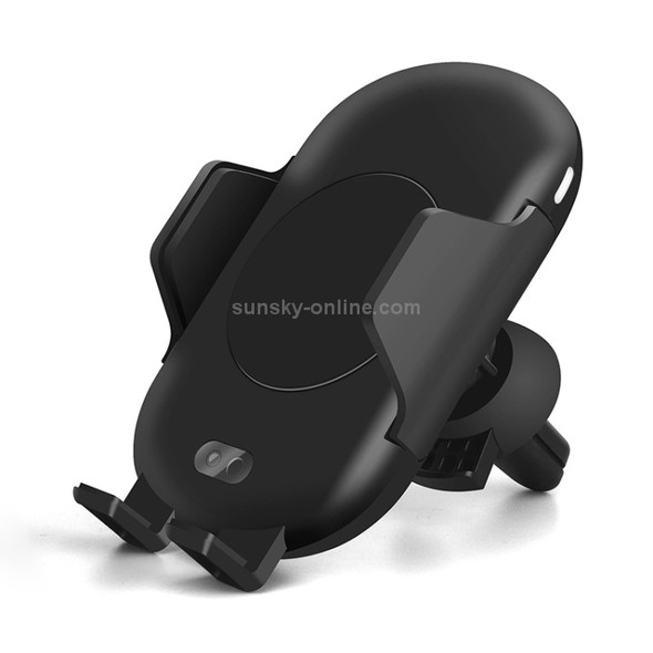 C10 Infrared Sensing Automatic Car Air Outlet Bracket Qi Standard Wireless Charger (Black)