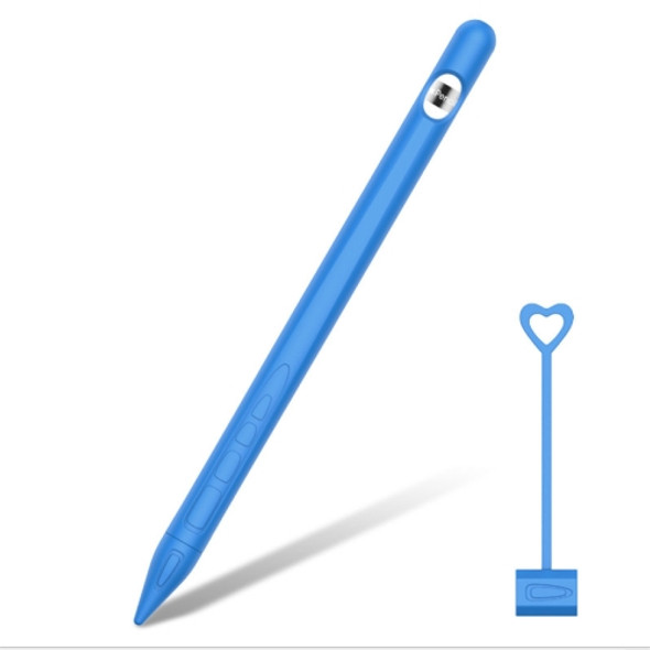 Suitable For Apple Pencil1 Generation StylusTouch Pen Silicone Protective Cover Pen Cap(Blue)