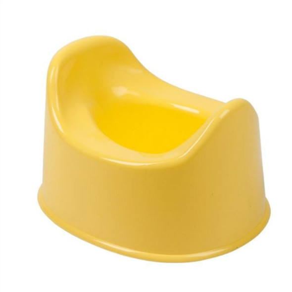 Plastic Small Toilet Simple Portable Infant Baby Poop Urinal(Yellow)