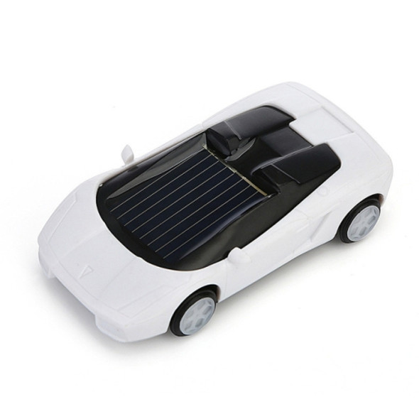 3PCS Solar Toys Car  Powered Mini Car Racer Toy For Kids(White)