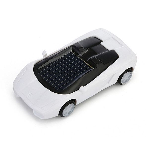 3PCS Solar Toys Car  Powered Mini Car Racer Toy For Kids(White)