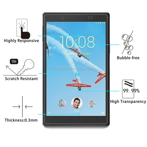 For Lenovo Tab4 8 / TB-8504 / TB-8504F / TB-8504X 0.3mm 9H Surface Hardness Tempered Glass Screen Protector