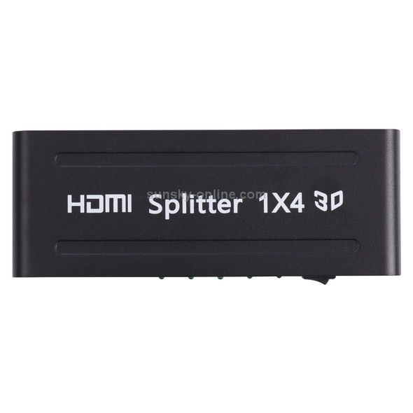 4 Ports 1080P HDMI Splitter, 1.3 Version, Support HD TV / Xbox 360 / PS3 etc(Black)