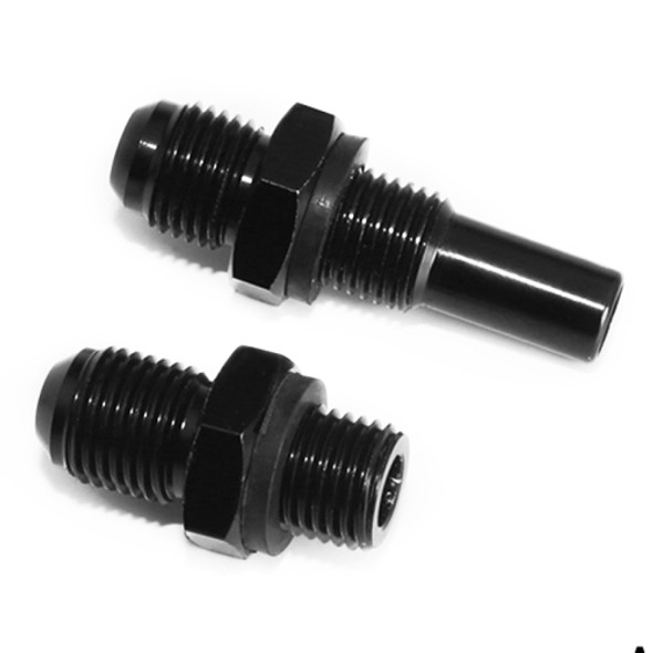 2 PCS Car Transmission Oil Cooler Adapters AN6-1/4NPS Threaded Joints