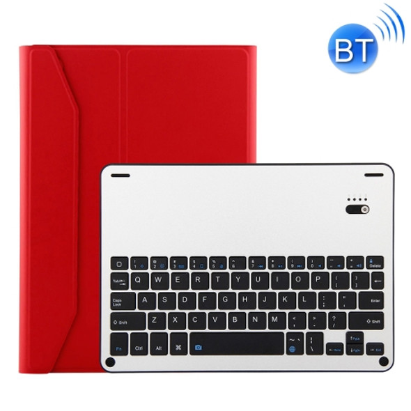 FT-1038B Detachable Bluetooth 3.0 Aluminum Alloy Keyboard +  Lambskin Texture Leather Case for iPad Air / Air 2 / iPad Pro 9.7 inch, with Water Repellent / Three-gear Angle Adjustment / Magnetic / Sleep Function (Red)