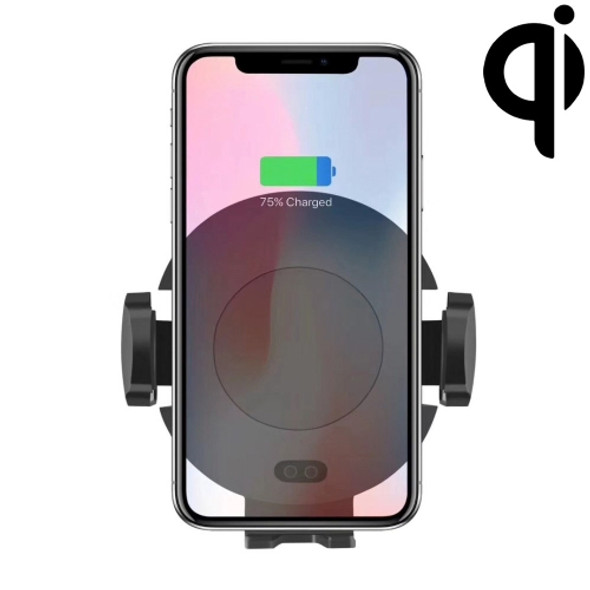 C11 Infrared Sensing Automatic Car Air Outlet Bracket Qi Standard Wireless Charger (Black)