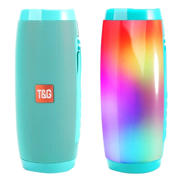 TG157 Bluetooth 4.2 Mini Portable Wireless Bluetooth Speaker with Melody Colorful Lights (Green)