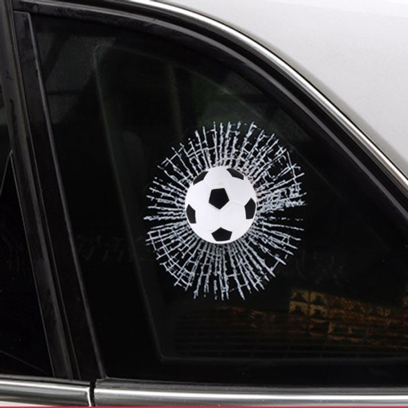 Creative 3D Deco Sport Balls Car Window Crack Decal Sticker (Football)