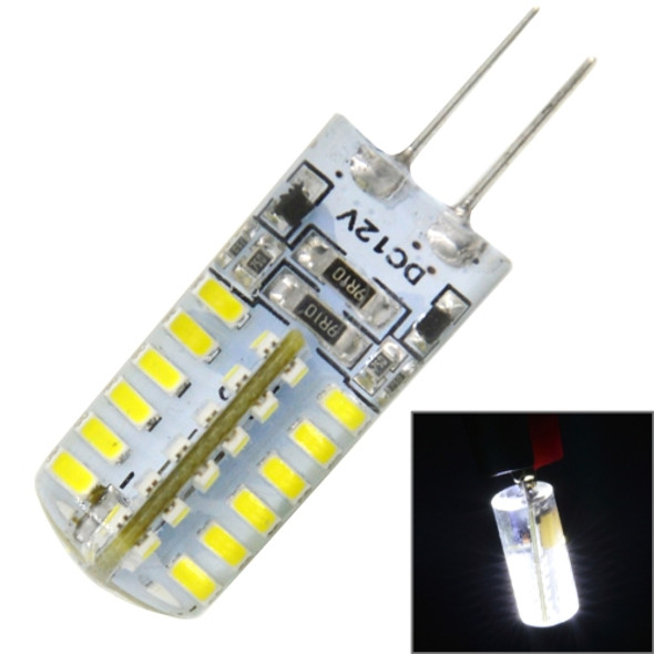 G4 3.5W 170LM Silicone Corn Light Bulb, 48 LED SMD 3014, White Light, DC 12V