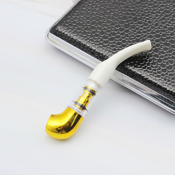 2 PCS Recycle Cleanable Cigarette Filter Holder Mouthpiece Filtration Cleaning holder(Gold and White (Gold Core))