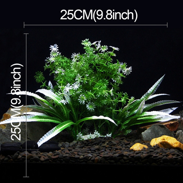 Artificial Tree Plant Grass Figurines Miniatures Aquarium Fish Tank Landscape, Middle Size: 25.0 x 25.0cm